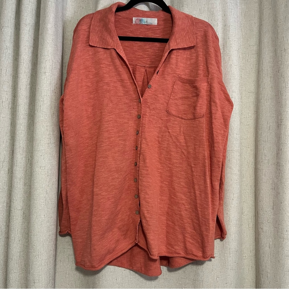 Free People Beach Button Up